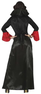 Produktbild von Vampir Kostüm Damen Kleid mit Stehkragen FIESTAS GUIRCA Gr. M Schwarz