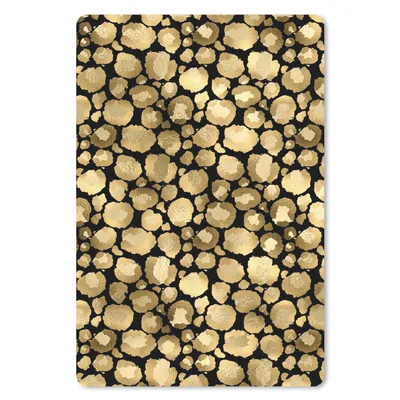 Produktbild von MuchoWow® Mauspad Mousepad Muster - Pantherdruck - Gold 40x60 cm - Mousepads - Maus Mat - Pad - Mausunterlage - Schreibtisch Accesoire