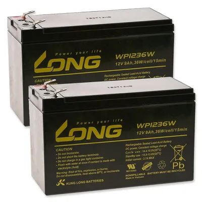 Produktbild von KungLong Blei-Gel-Akkus für USV APC Smart-UPS 750 9Ah 12V (ersetzt auch 7,2Ah / 7Ah)