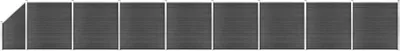 Produktbild von Zaunelement Set WPC 1484x(105-186) cm Schwarz , Drahtzäune Design 2024