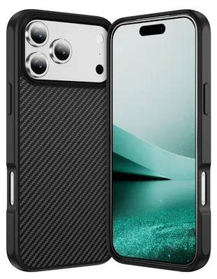 Obrázek produktu pro Pro Apple iPhone 17 Pro MagSafe Carbon Design Skin Feel TPU / PC Case Black