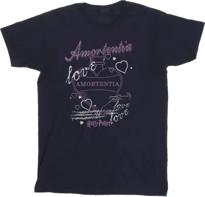 Produktbild von Harry Potter - "Amortentia Potion" T-Shirt für Mädchen BI54107 (140-146, 140-146) (Marineblau/Marineblau)