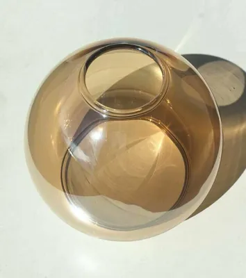 Produktbild von E14 Ersatzglas goldfarbig – Glas-Lampenschirm als Ersatzschirm für Pendellampe, Deckenleuchte & Tischlampe, goldenes Lampenglas / Leuchtenglas