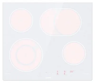 Produktbild von Gorenje ECT643SYW, Weiß, Integriert, Keramik, Glaskeramik, 4 Zone(n), 4 Zone(n)