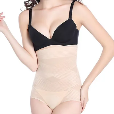 Produktbild von XFSRG Bauchweg Unterhose Damen Hoch Taillierte Shapewear Miederhose Damen Bauchweg Nahtlose Hohe Taille Figurformende Unterwäsche Formender Slip Po Lift (L)