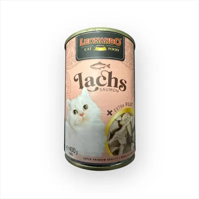Produktbild von Leonardo Cat Food LEONARDO Lachs + extra Filet, Adult, Lachs, 2,4 kg, Ohne Soja, Ohne künstliche Farbstoffe