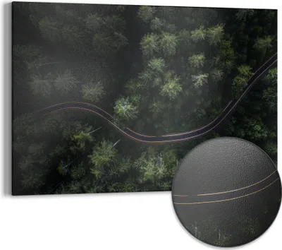Produktbild von DEQORI Magnettafel Metall 60x40 cm 'Grüne Straßenwelt' Whiteboard Pinnwand Büro
