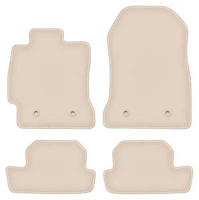 Productafbeelding van Velours automatten voor Toyota GT86 vanaf 2011 (coupé) – 4-delig, beige, op maat – Wielganizator FORTUNA
