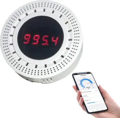 Produktbild von Tuya WiFi Intelligenter Atmosphärendrucksensor mit Temperatur- und Luftfeuchtigkeitserkennungsfunktion, integriertes Hausautomationsgerät