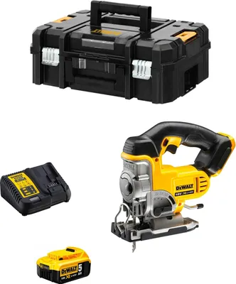Produktbild von Pendelhub-Stichsäg DeWALT DCS331P1 (1 x 5,0 Ah + DCB115 + TSTAK II)