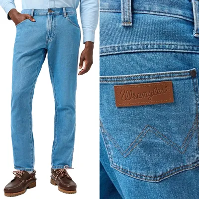 Obrázek produktu pro WRANGLER Herren, Jeanshosen, Regular fit RIVER, W32 L32, Blau, Jeans, baggyjeans, buggy