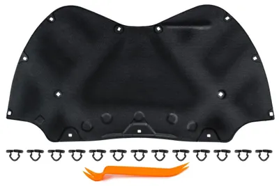 Produktbild von HERSTMOTO Motorhaubendämmung Schalldämmung der Motorhaube Motorhauben-Dämmmatte MIT CLIPS FÜR SEAT LEON II HATCHBACK 1P1 2005-2012 1P0863831B