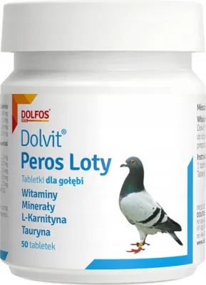 Produktbild von Dolvit Peros Flights Vitamine und Mineralien FÜR TAUBEN 50 Tabletten.