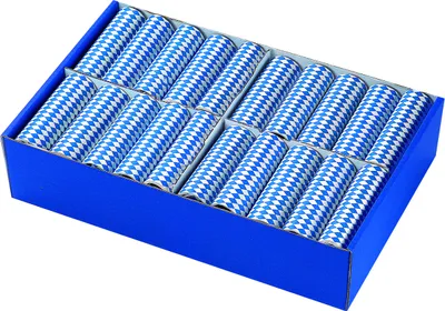 Produktbild von Luftschlangen Bayernraute blau-weiß  Wiesn - 15 mm breit - 9 Luftschlangen