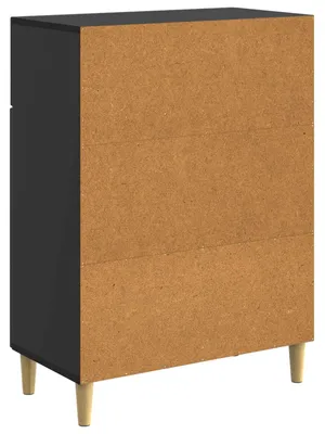 Immagine prodotto di Credenza vidaXL nera 66 x 34,5 x 90 cm in materiale derivato dal legno