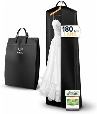 Produktbild von Kleiderhülle für Brautkleider, 180 cm Länge, 10 cm Tiefe, Schutz für Kleidung