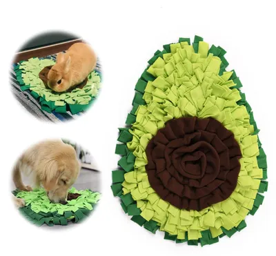 Produktbild von Schnüffelmatte Schnüffelteppich Suchspiel für Hunde - Antirutsch - Faltbar - Grün