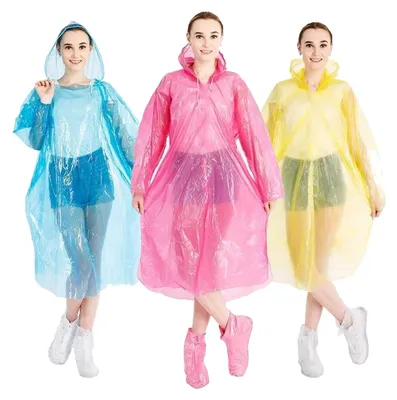 Immagine prodotto di Solidchoice - 10 mantelli impermeabili monouso per adulti
