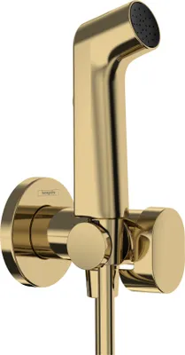 Image de hansgrohe Bidette Douchette à main 1jet S EcoSmart pour eau froide, avec support de douche et flexibles de douche 125cm, 29230990