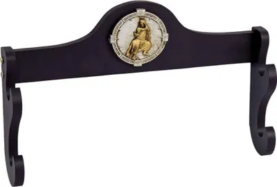 Produktbild von Wandhalter mit Samuraiemblem für zwei Schwerter