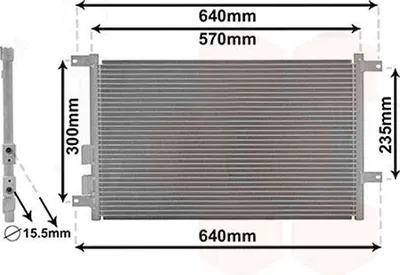 Immagine prodotto di VAN WEZEL 01005070 Condensatore climatizzatore Condensatore climatizzatore per ALFA ROMEO 147 (937)
