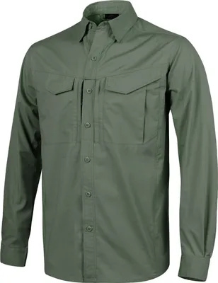 Produktbild von Helikon-Tex DEFENDER Mk2 Langarm – PolyBaumwolle Ripstop – in mehreren Varianten erhältlich, Größe:S, Farbe:Olive Green
