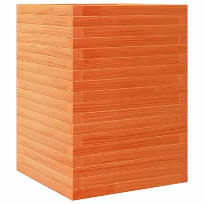 Immagine prodotto di vidaXL Fioriera marrone cera 50x50x68,5 cm in legno di pino massiccio