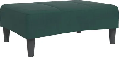 Zdjęcie produktu dla vidaXL Podnóżek ciemnozielony 77x55x31 cm aksamitny