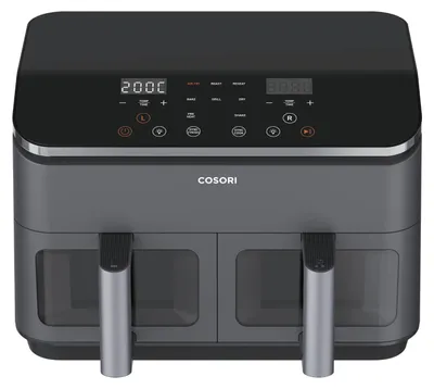 Produktbild von Cosori Dual Basket Chef Edition, Heißluftfritteuse, 8,5 l, 1 kg, 35 °C, 230 °C, Doppel