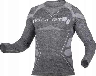 Produktbild von Högert Thermo Longsleeve für Herren 160 g/m² Grau 3XL-4XL