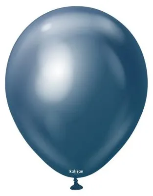 Zdjęcie produktu dla Balony lateksowe Mirror Navy, 13 cm, 100 szt.