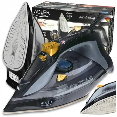 Produktbild von Adler Hand-Dampfbügeleisen „Strażak“ 3000 W, Keramik, Anti-Drip, Anti-Calc Pro