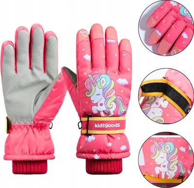 Immagine prodotto di Guanti da sci invernali Unicorno per bambini S/M