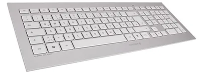 Obrázok produktu pre CHERRY DW 8000, Plná veľkosť (100 %), Bezdrôtový, RF Wireless, QWERTY, Strieborná, Biela, Obsahuje myš