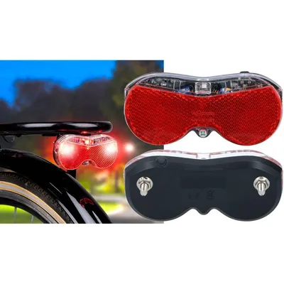 Image de Lampe Arrière 3 Led Pour Vélo Dunlop