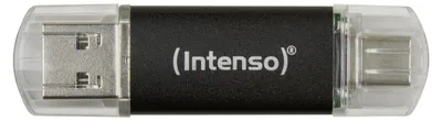 Zdjęcie produktu dla Intenso Twist Line, 128 GB, USB Type-A / USB Type-C, 3.2 Gen 1 (3.1 Gen 1), 70 MB/s, Pokrywka, Antracyt