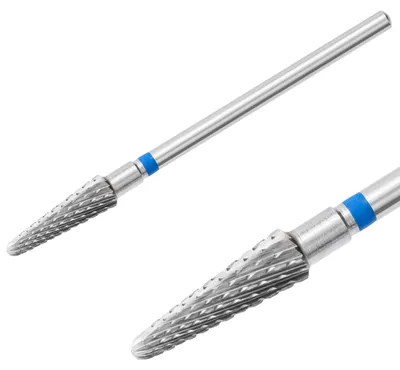 Produktbild von Hartmetallfräser Fräseraufsatz Bohrer Rundkegel Normal Schleifer Maniküre (blauer Ring)