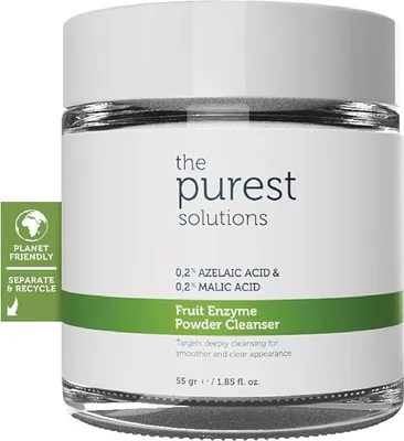 Produktbild von The Purest Solutions Frucht Enzym Pulver Reinigunugsgel (0,2% Azelainsäure & 0,2% Apfelsäure) - Porenreinigung & Hautregeneration