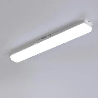 Image de 60 cm, 30 W, IP65, étanche, écran LED linéaire connectable, lumière blanche froide 6000 K, pour garage, cave et extérieur