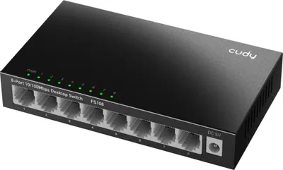 Obrázek produktu pro Cudy FS108, Nespravované, Fast Ethernet (10/100)