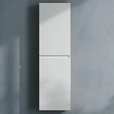 Produktbild von doporro Seitenschrank Badschrank Schmal Hochschrank Badezimmer Hängend Regal BHT ca: 35x20x120cm Midischrank in matt weiß Verona