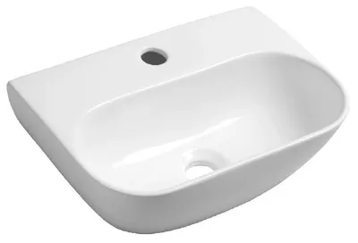 Obrázek produktu pro Keramické umyvadlo NERISSA 42x29cm, bílé