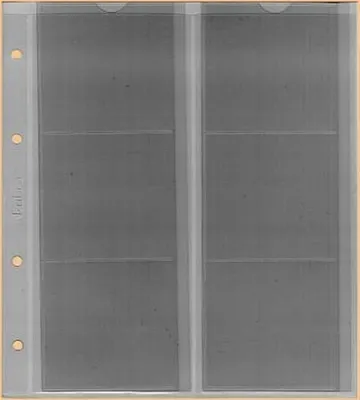 Produktbild von KOBRA 10x Münzblätter F6L (ohne Zwischenblatt) für 6 Münzen bis 72x64 mm