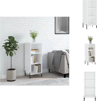 Produktbild von vidaXL Sideboard Hochglanz-Weiß 34,5x32,5x90 cm Holzwerkstoff - Sideboards