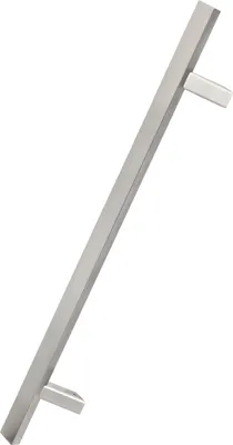 Zdjęcie produktu dla KOTARBAU® Okucie do drzwi zewnetrznych Jednostronny uchwyt do drzwi wejsciowych wykonany ze stali nierdzewnej z dluga sruba INOX 45 stopni 1200x1600 mm