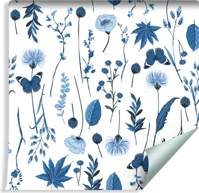 Produktbild von 10m VLIES TAPETE Rolle Natur Schmetterlinge Wald BLUMEN XXL