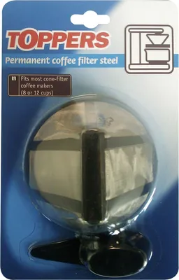 Produktbild von TOP Toppers permanent Kaffeefilter universal Gr. 4 für 8-12 Tassen mit Löffel