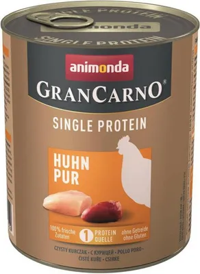 Image de Animonda GranCarno Adult Single Protein Huhn pur 800gx6