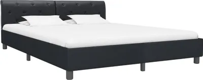 Obrázok produktu pre vidaXL Posteľný rošt čierna Imitácia kože 180 × 200 cm