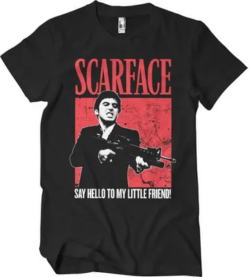 Produktbild von Say Hello To My Little Friend T-Shirt - Small - Black